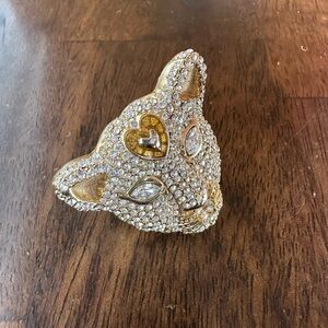Betsey Johnson Gold Panther Ring